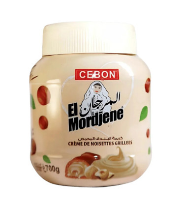 Cebon El Mordjene Crème De Noisettes Grillées 700g كريمة البندق المحمص