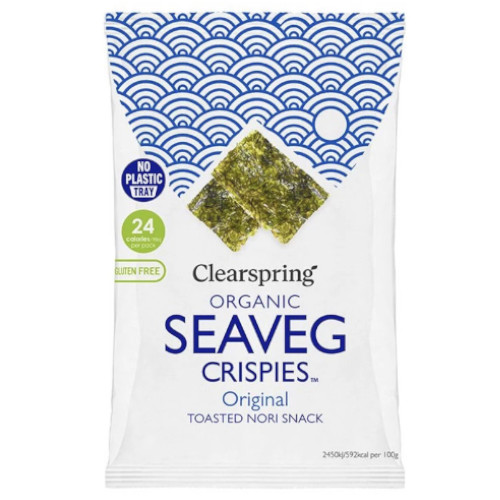 Clearspring Algue Croustillante Nori Toastée 4G  أعشاب بحرية نورى محمصة مقرمشة كليرسبرينغ