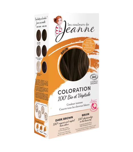 Les Couleurs de Jeanne Coloration Végétale Brun 2x50G صبغة نباتية بني
