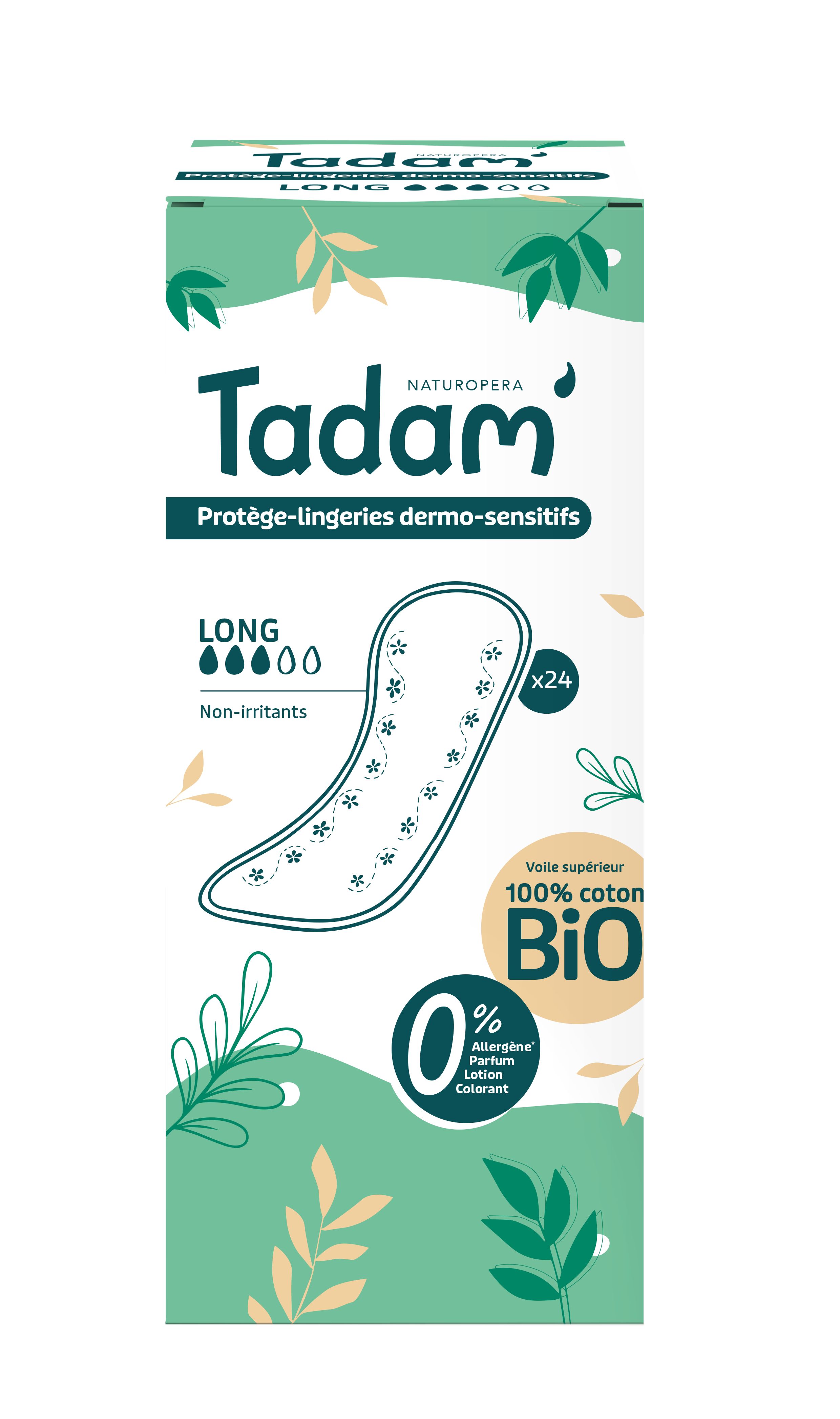 Tadam BIO Protege slip long 24 unites فوط يومية طويلة