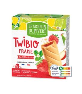Le Moulin du Ptit Pivert Twibio Fourré à la Fraise 150G  تويبيو محشو بالفراولة