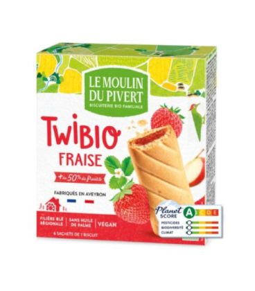 Le Moulin du Ptit Pivert Twibio Fourré à la Fraise 150G  تويبيو محشو بالفراولة
