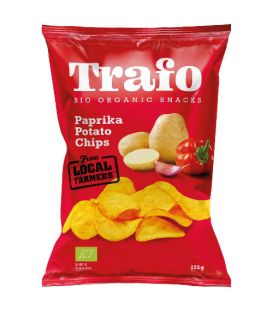 TRAFO CHIPS POMME DE TERRE PAPRIKA 125G  رقائق البطاطس بنكهة البابريكا