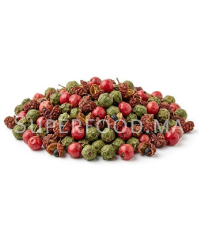 Mélange 3 Poivres (Vert, Baies Rouges, Sichuan) خليط 3 أنواع فلفل