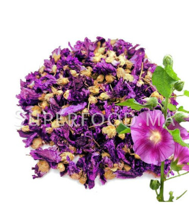 Fleurs Séchées de Rose Trémière Alcea Rosea زهور الخطمية المجففة