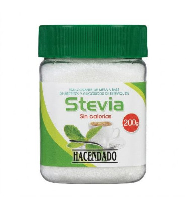 Stévia érythritol en Poudre  Hacendado 200g  ستيفيا بودرة