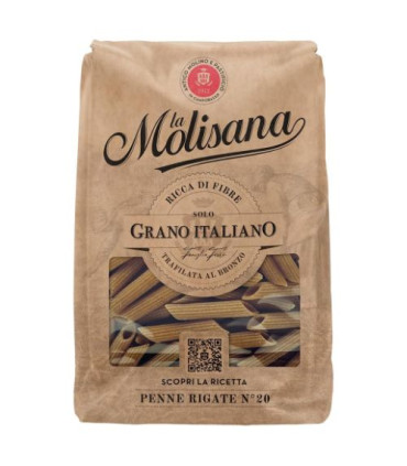 Penne Rigate Intégrale N°20 La Molisana 500g بيني ريغاتي القمح الكامل