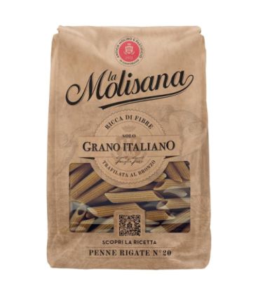 Penne Rigate Intégrale N°20 La Molisana 500g بيني ريغاتي القمح الكامل