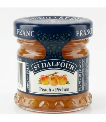 Confiture St Dalfour Pêche Sans Sucre mini pot 28g مربى سانت دالفور الخوخ بدون سكرعاء صغير