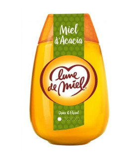 Miel d'Acacia Doseur 250g Lune de Miel عسل الأكاسيا بقارورة  لون دو ميل