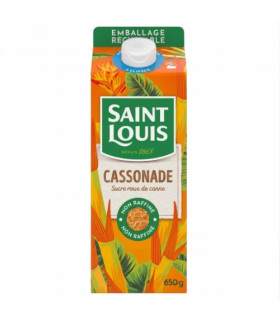 Cassonade Sucre Roux de Canne Bec Verseur Saint Louis 650g كاسونادو سكر قصب بني سان لويس بفوهة صب