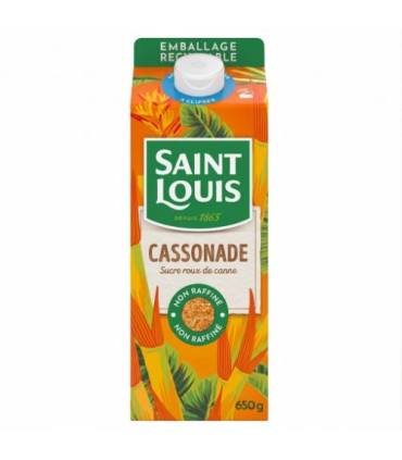 Cassonade Sucre Roux de Canne Bec Verseur Saint Louis 650g كاسونادو سكر قصب بني سان لويس بفوهة صب