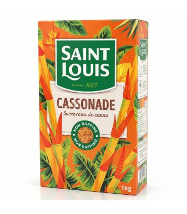 Cassonade Sucre Roux de Canne Saint Louis 1kg كاسونادو سكر قصب سان لويس