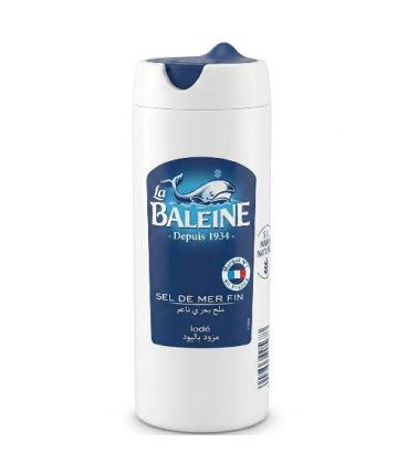 Salière La Baleine Sel de Mer Fin 125g مملحة لا بالين ملح البحر الناعم