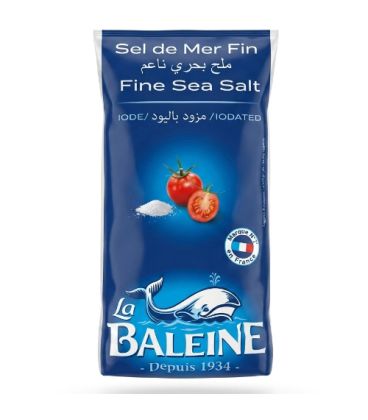 La Baleine Sel de Mer Fin 1kg لا بالين ملح البحر الناعم
