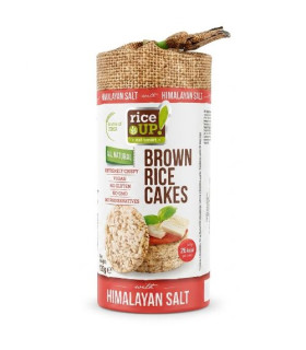 Galettes de Riz Brun au Sel de l'Himalaya Rice Up 120g كعك الأرز البني بملح الهيمالايا رايس آب