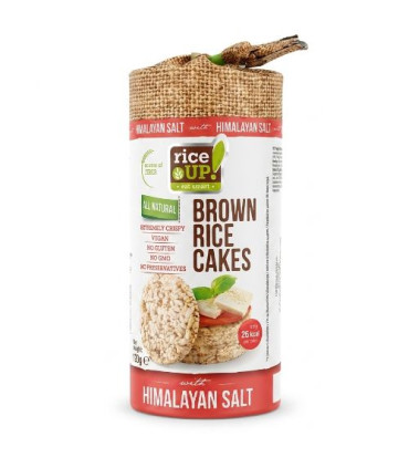Galettes de Riz Brun au Sel de l'Himalaya Rice Up 120g كعك الأرز البني بملح الهيمالايا رايس آب