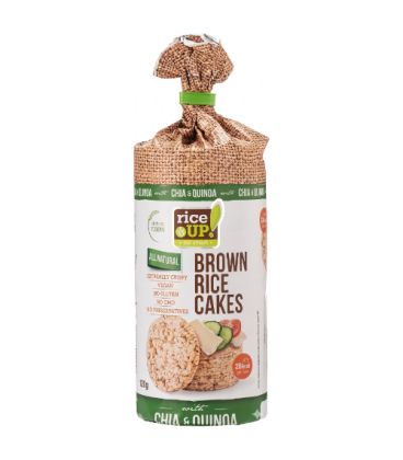 Galettes de Riz Brun au Quinoa et Chia Rice Up 120g كعك الأرز البني بالكينوا والشيا رايس آب