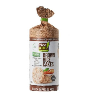Galettes de Riz Brun Nature Sans Sel Rice Up 120g كعك الأرز البني الطبيعي بدون ملح رايس آب