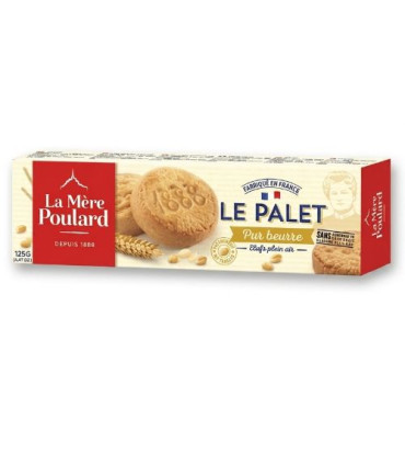 Palets Pur Beurre Boîte 125g La Mère Poulard باليه زبدة خالصة علبة  لا ميير بولار