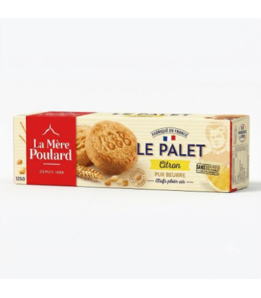 Palets Citron Boîte 125g La Mère Poulard باليه ليمون علبة لا ميير بولار
