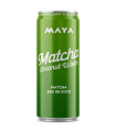 Maya Canette Eau de Coco Matcha 330ml  مايا علبة ماء جوز الهند ماتشا