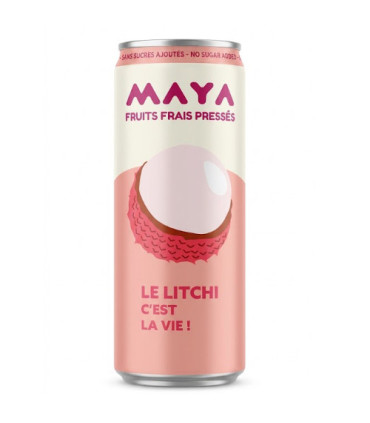 Maya Canette Litchi 330ml  مايا علبة الليتشي 330 مل
