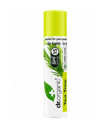Dr Organic Baume à Lèvres Tea Tree 5.7ml  دكتور أورغانيك بلسم الشفاه بشجرة الشاي