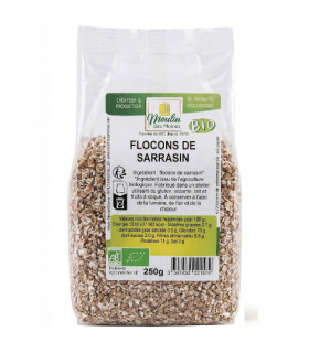 Moulin des Moines –Flocons de sarrasin bio 250 g  رقائق الحنطة السوداء