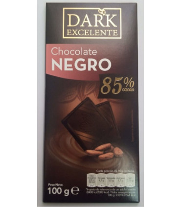 Chocolat Noir Dark Excelente 70% / 72% / 85%  شوكولاتة سوداء
