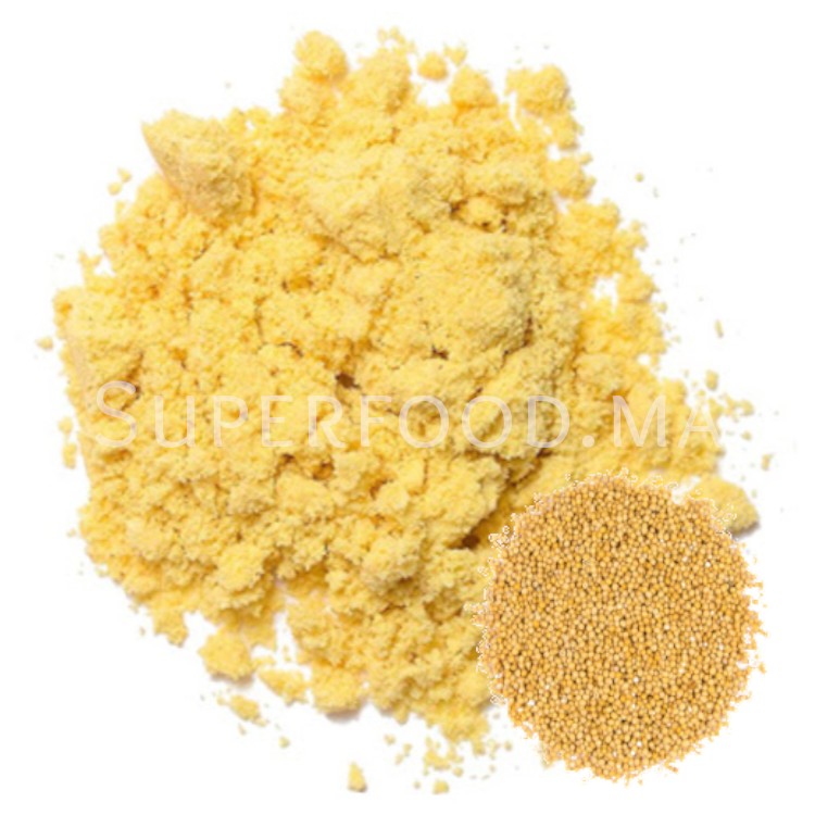 Poudre de Graines de Moutarde Jaune بذور الخردل الأصفر المطحون