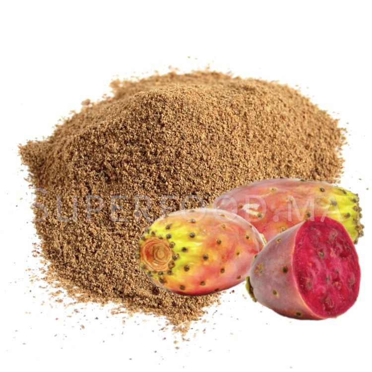 GRAINES DE FIGUES DE BARBARIE (NOPAL) EN POUDRE بذور الهندية ( التين الشوكي) مطحون