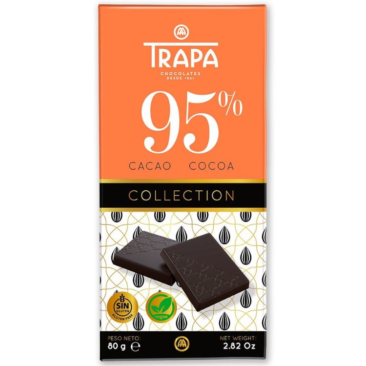 Chocolat Noir TRAPA  74% / 85% / 95%  شوكولاتة سوداء