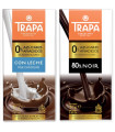 Chocolat Noir 80 % ou lait TRAPA Sans Sucre   شوكولاتة سوداء او حليب بدون سكر