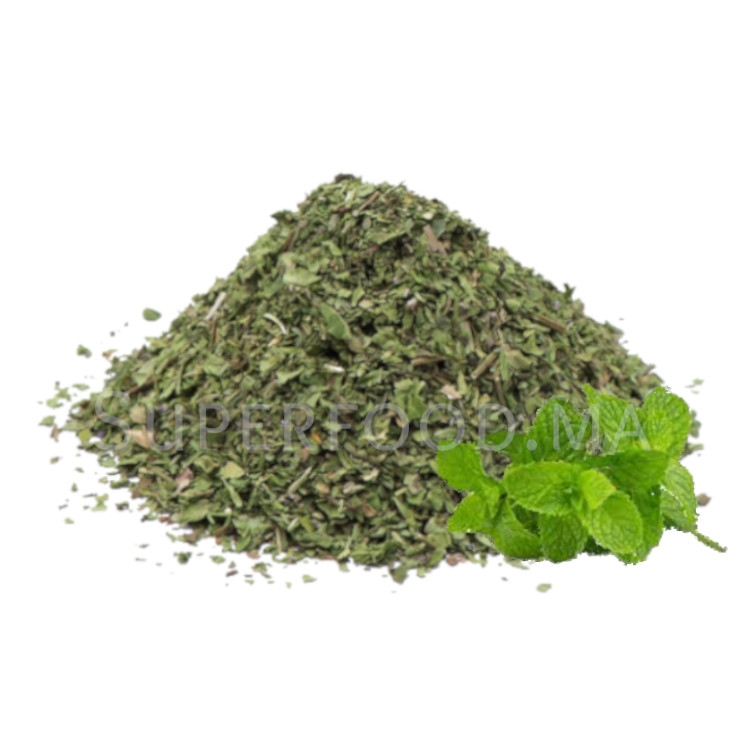 Menthe séchée au Maroc نعناع جاف