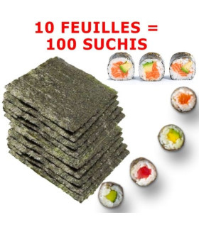 Feuilles de Sushi (Nori) au Maroc  اوراق السوشي(طحالب النوري)