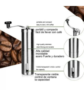 Moulin à café et épices manuel en inox au maroc  مطحنة القهوة و البهارات يدوية من الفولاذ