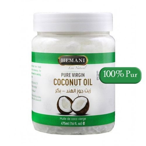 Huile de noix de coco HEMANI vierge et pure زيت جوز الهند البكر النقي